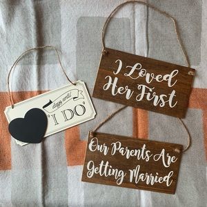 Wedding/Engagement Photo Signs